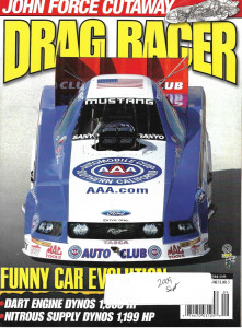 DRAG RACER 2009 SEPT - JOHN FORCE CUTAWAY, DART ENGINE DYNO,NITROUS DYNOS